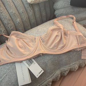 NWT Stella McCartney rosey color lace beautiful bra Size 32 DD $125